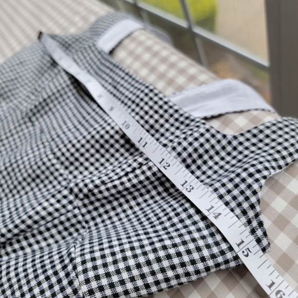 NWT Quince 100% European Linen Fit & Flare Midi Dress, Classic Mini Ginhgham, XS - Picture 8 of 12